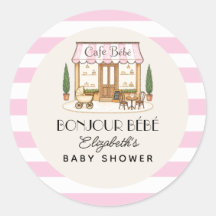 Chá de Bebê de Menina Café Francês de Paris