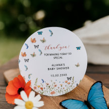 Chá de Bebê de Noiva Borboleta Floral Caprichosa O