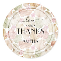 Chá de Bebê de Noiva com Folhas e Flores Secas Boh