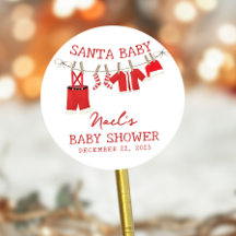 Chá de Bebê do Papai Noel Natal