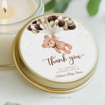 Chá de Bebê do Ursinho Nós mal podemos esperar