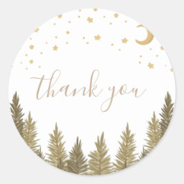 Adesivo Redondo Chá de Bebê Floresta