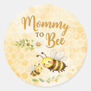 Adesivo Redondo Chá de Bebê Mommy to Bee