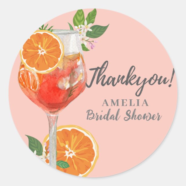 Adesivo Redondo Chá de Bebê Watercolor limão Frutas cítricas (Frente)