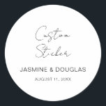 Adesivo Redondo Chá De Bridesmaid De Casamento Feito Para Você Pre<br><div class="desc">Chá Bridesmaid De Casamento Feito Para Você Dotando O Clássico Do Adesivo Redondo</div>