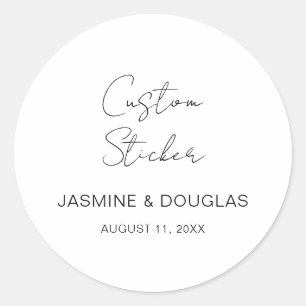 Adesivo Redondo Chá De Bridesmaid De Casamento Feito Para Você Pre