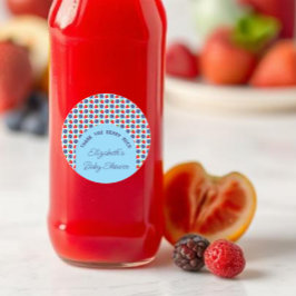 Adesivo Redondo Chá de fraldas Berry Sweet