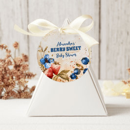 Adesivo Redondo Chá de fraldas Blueberry Berry Sweet