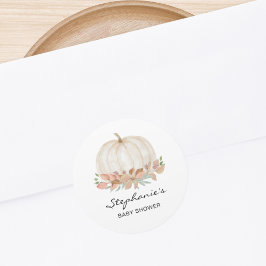 Adesivo Redondo Chá de fraldas de Abóbora