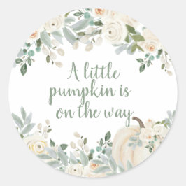 Adesivo Redondo Chá de fraldas de Abóbora de Pequena Cor de Água M