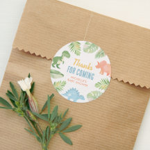 Chá de fraldas de Dinossauro de Aquarela