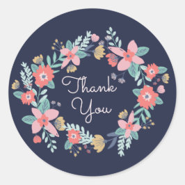 Adesivo Redondo Chá de fraldas de Jardim