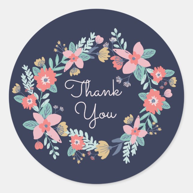 Adesivo Redondo Chá de fraldas de Jardim (Frente)