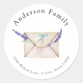 Adesivo Redondo Chá de fraldas de longa distância por selo de ende