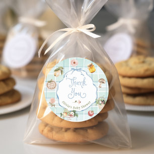 Adesivo Redondo Chá de fraldas de Mercado para Agricultores Cultiv