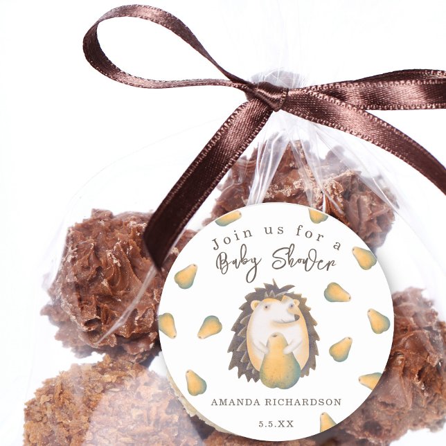 Adesivo Redondo Chá de fraldas de porco (Criador carregado)