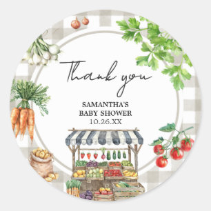 Adesivo Redondo Chá de fraldas De Produção Local