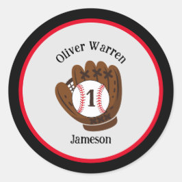 Adesivo Redondo Chá de fraldas do All-Star Baby Boy