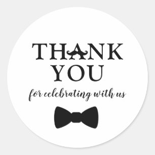 Adesivo Redondo chá de fraldas do Homem Pequeno