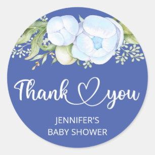 Adesivo Redondo Chá de fraldas do Urso Bebê