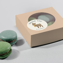 Adesivo Redondo Chá de fraldas dos Amigos do Woodland Storybook