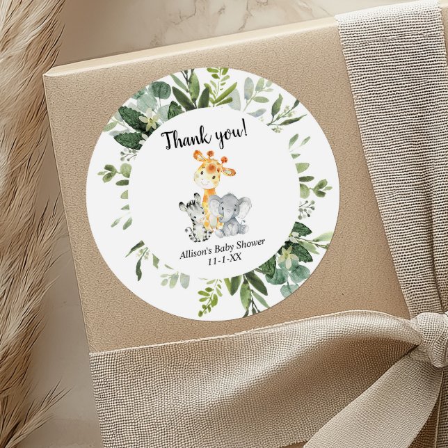 Adesivo Redondo Chá de fraldas neutro entre homens e mulheres (Criador carregado)