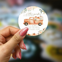 Chá de fraldas Neutro Moderno de Queda Minimalista