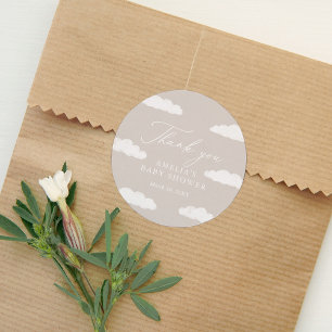 Adesivo Redondo Chá de fraldas Nine da Nuvem Neutral