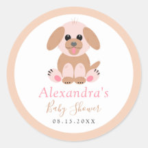 Chá de fraldas Personalizado Puppy Neutro