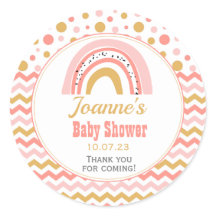 Chá de fraldas rosa arco-íris