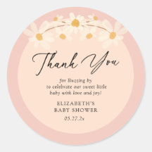 Chá de fraldas rosa-palha de abelha-margarida