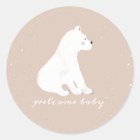 Chá de fraldas Rosa Polar Cub Inverno