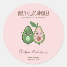Chá de fraldas Santa Guacamole Rosa Avocado