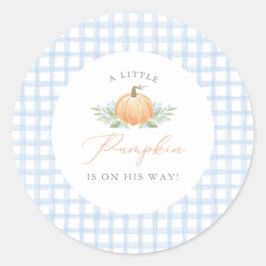 Adesivo Redondo Chá de fraldas | Um Pequeno Pumpkin