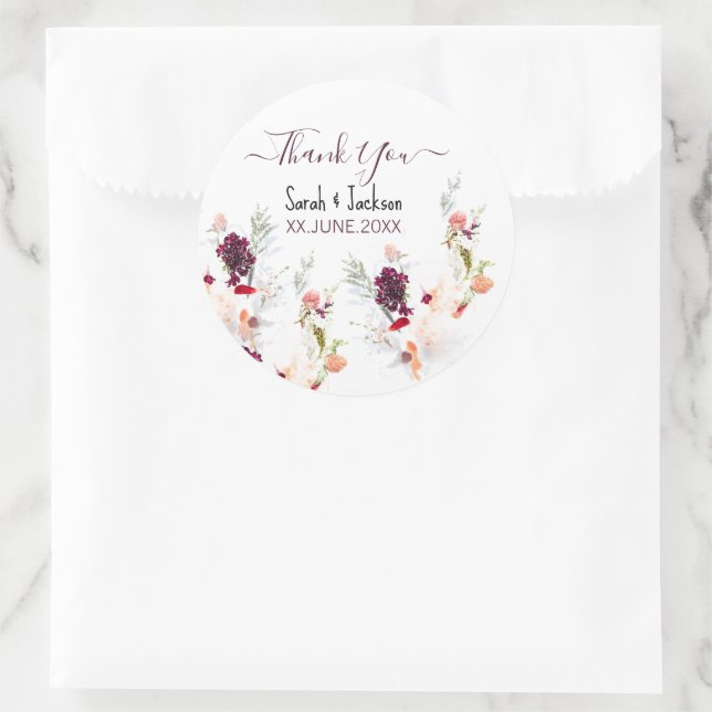 ADESIVO REDONDO CHÁ DE FRALDAS VERDE ELEGANTE, LARANJA, VERMELHO E (Bolsa)