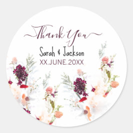 ADESIVO REDONDO CHÁ DE FRALDAS VERDE ELEGANTE, LARANJA, VERMELHO E