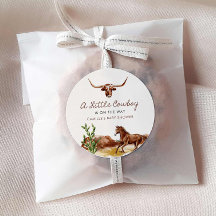 Chá de fraldas Wild West Little Cowboy