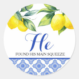 Adesivo Redondo Chá de limão