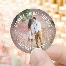 Chá de Noiva com Foto Personalizada Elegante Casam