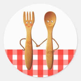 Adesivo Redondo Chá de Noiva de Verão