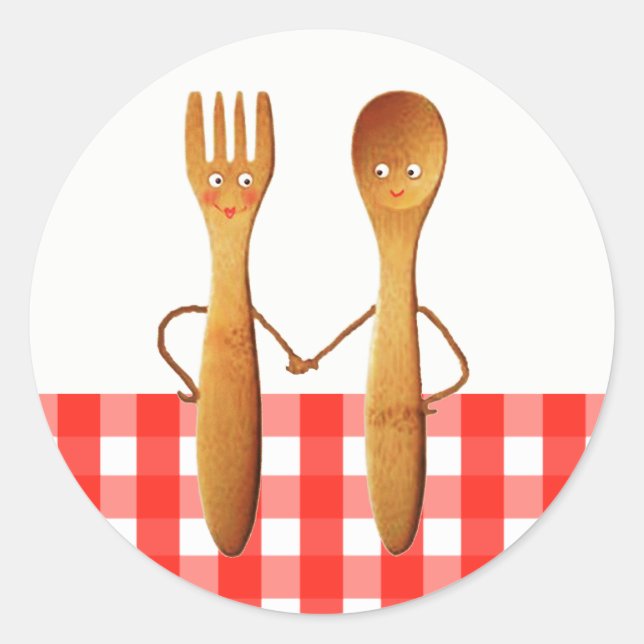 Adesivo Redondo Chá de Noiva de Verão (Frente)