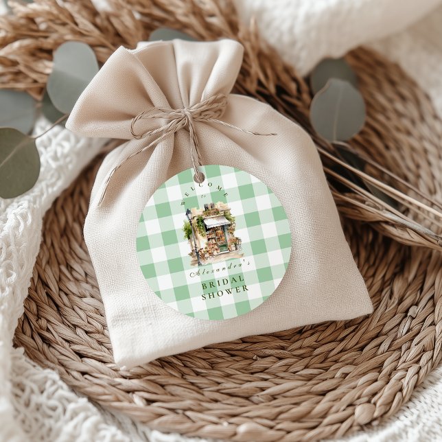 Adesivo Redondo Chá de Noiva do Café Verde Francês (Criador carregado)