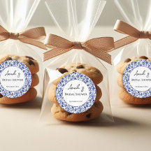 Chá de Noiva Floral Azul Elegante