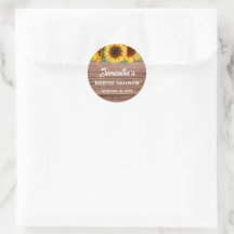 Chá de Noiva Girassol Rústico