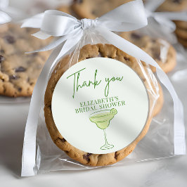 Adesivo Redondo Chá de Noiva Hand Drawn Retro Margs & Matrimony