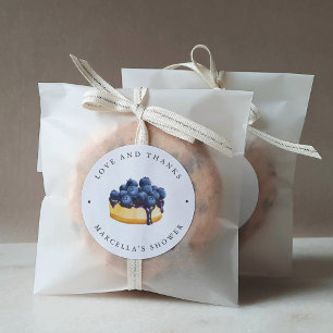 Adesivo Redondo Chá de Noiva Love Is Sweet (Cheesecake)