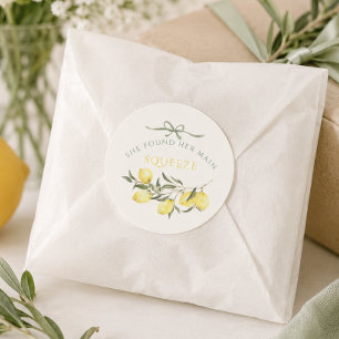 Adesivo Redondo Chá de Noiva Main Squeeze Citrus Sage Verde