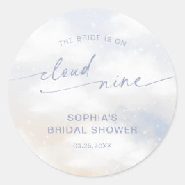 Adesivo Redondo Chá de Noiva Nove Horas Bridal Shower 