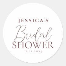 Chá de Noiva Simples Caligrafia Elegante