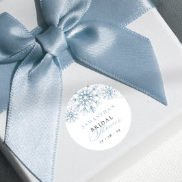 Adesivo Redondo Chá de Noiva Snow in Love